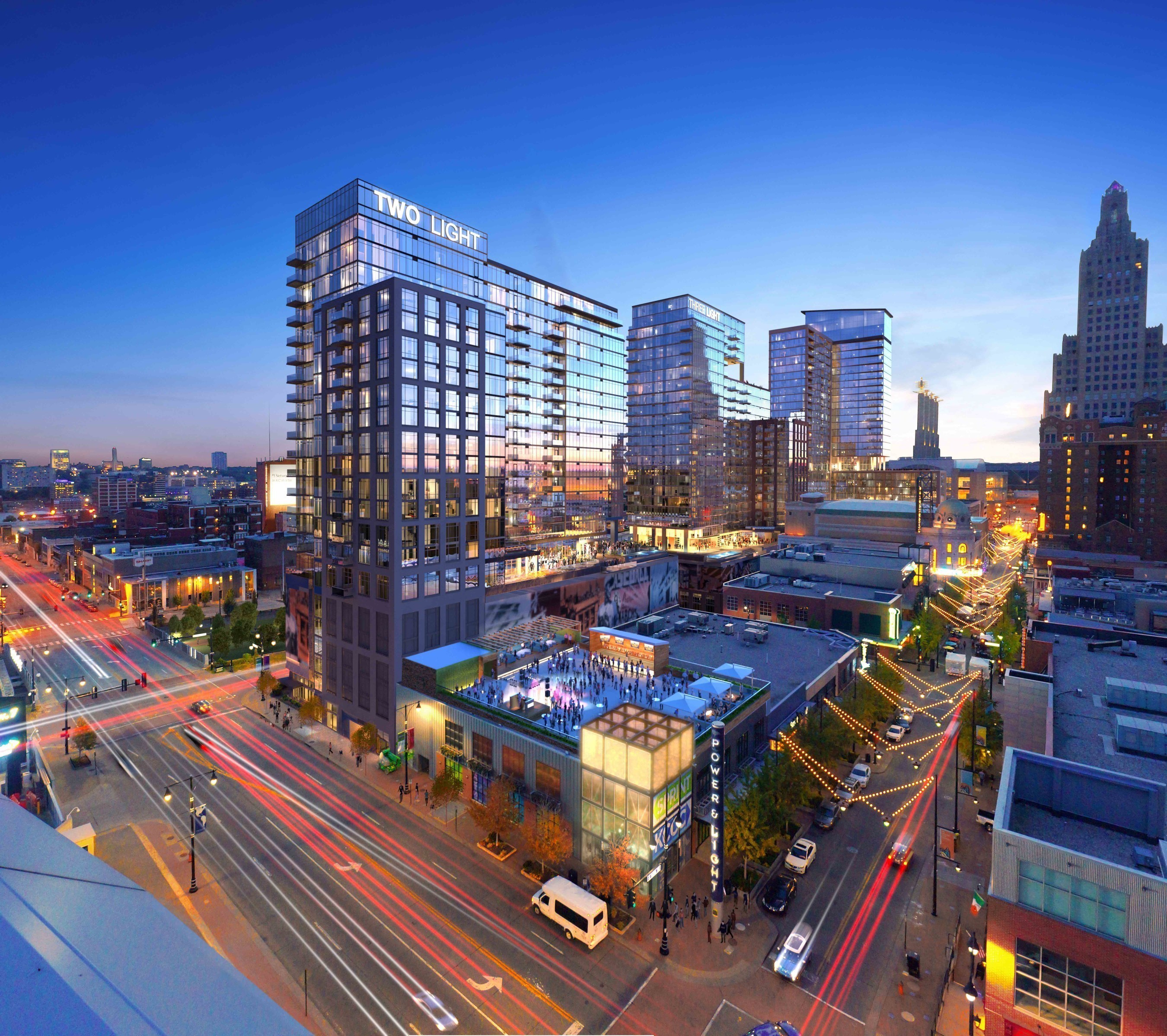 Scheduled to open Spring 2018, Two Light will join One Light as the second new construction high-rise apartment building in the last 50 years in downtown Kansas City, MO