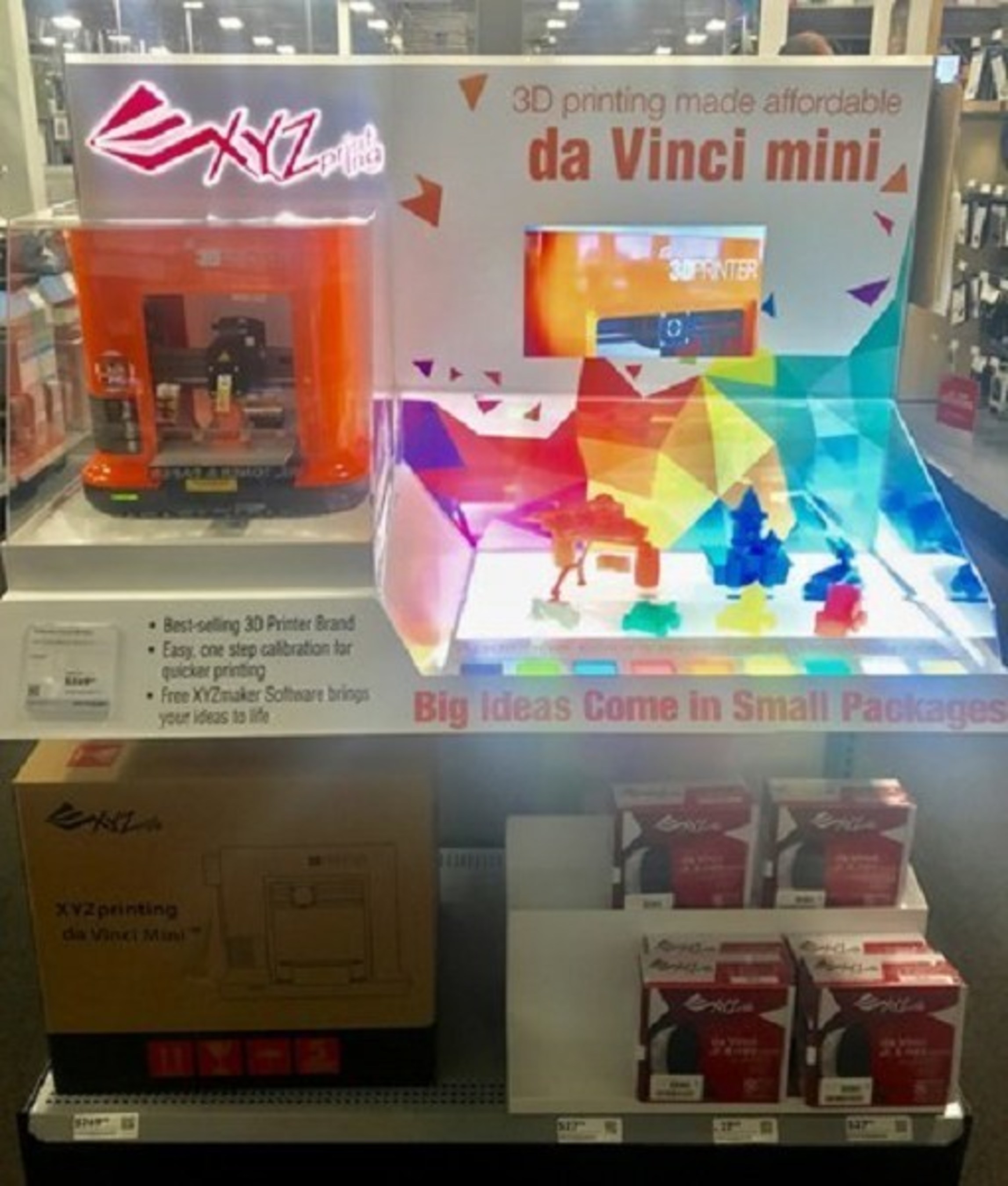 XYZprinting's lauded da Vinci Mini (MSRP $289) will be available in select Best Buy locations across the United States and on BestBuy.com.