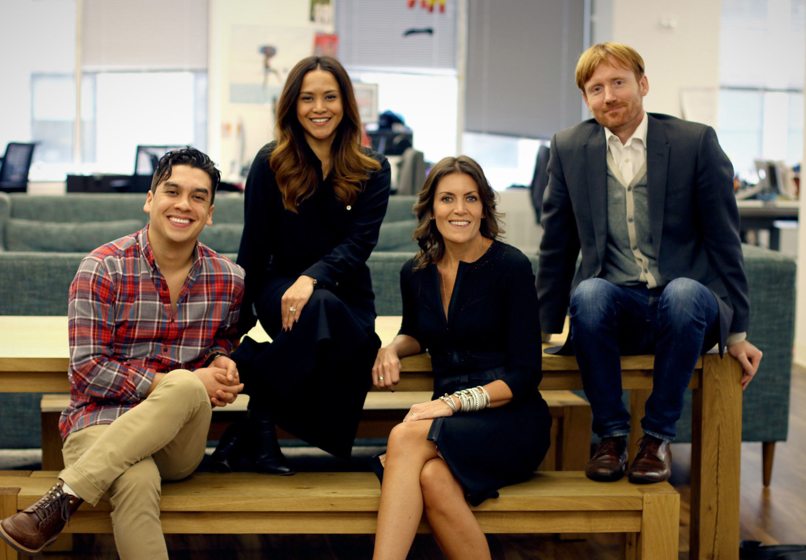 Emilio Rosas, Account Director at DDB New York; Melissa Martinez, CMO of DDB New York; Wendy Clark, CEO of DDB North America; Chris Brown, President and CEO of DDB New York