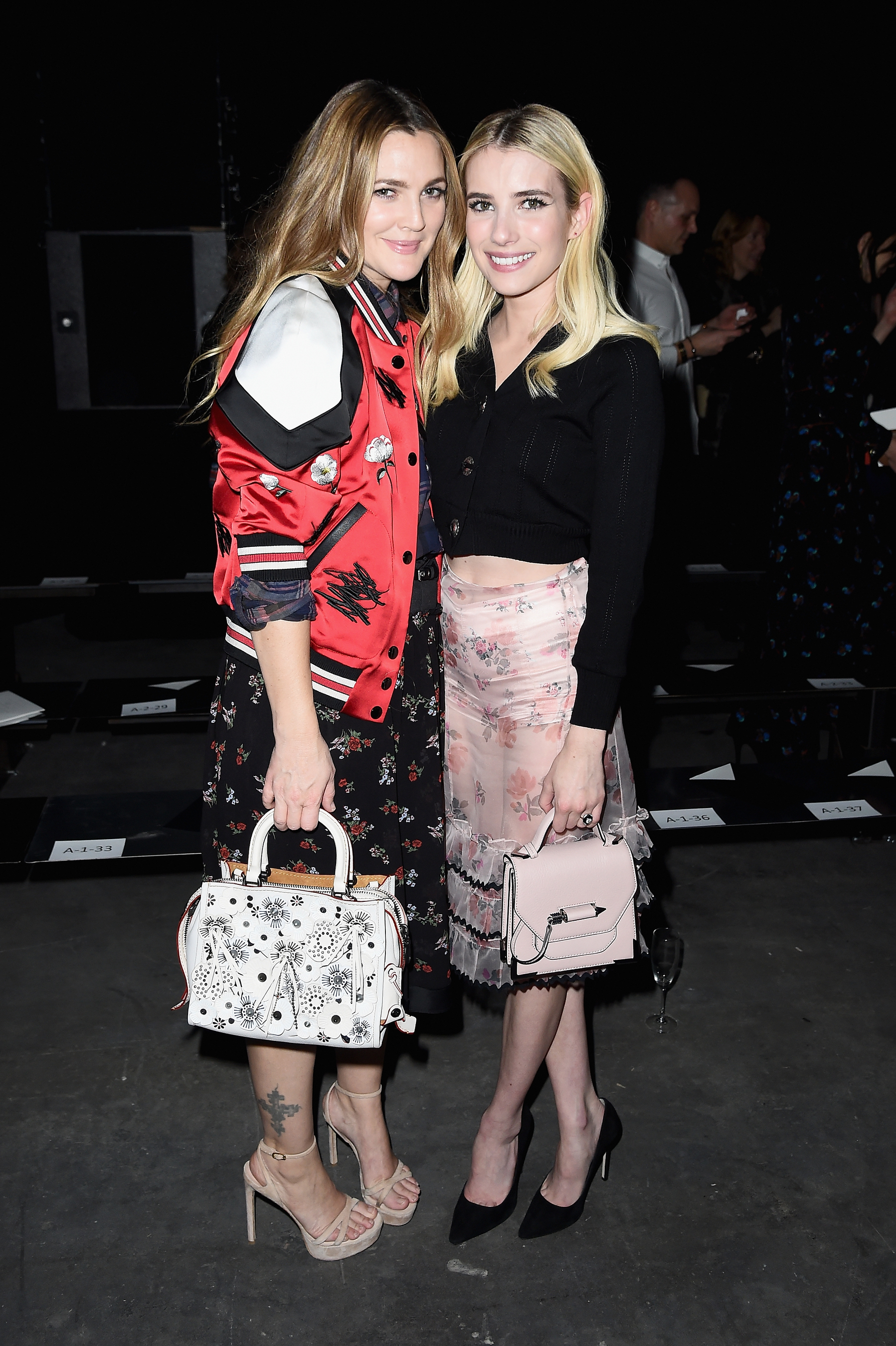 Drew Barrymore and Emma Roberts Attend Coach 75th Anniversary Show and After Party