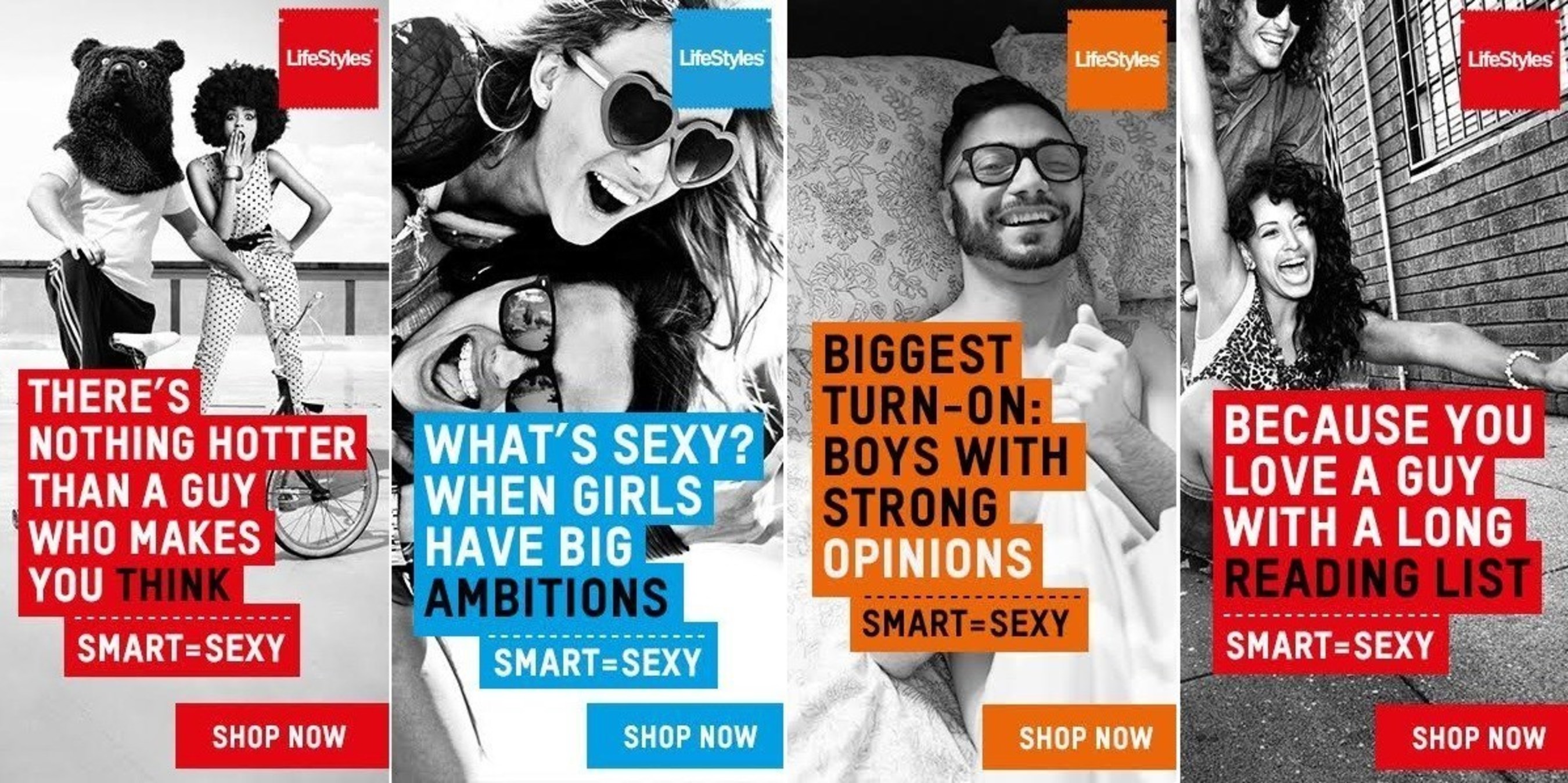 LifeStyles Condoms Launches "Smart is Sexy" Global Advertising Campaign to Redefine Sexiness
