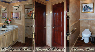 The Versailles Luxury Restroom Trailer by Callahead Corp.