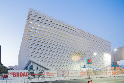 The Broad museum, under construction on Grand Avenue in downtown Los Angeles, 1/21/15. Photo (C) Iwan Baan