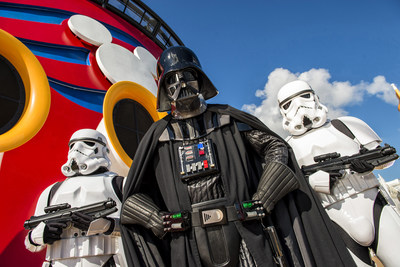 In 2016, Disney Cruise Line guests can experience the legendary adventures and iconic characters from the Star Wars saga for the first time aboard a Disney Cruise Line ship in a brand-new, day-long celebration during eight special sailings: "Star Wars Day at Sea." The event combines the power of the Force, the magic of Disney and the excitement of cruising for an out-of-this-galaxy experience unlike any other. (Matt Stroshane, photographer)