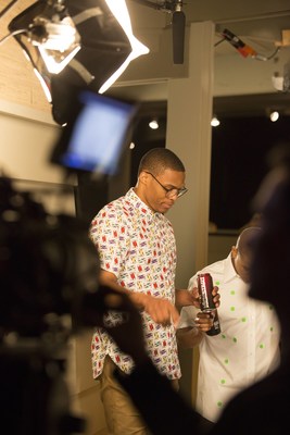 Russell Westbrook takes a break and enjoys a Mtn Dew Kickstart with his buddies while on set for his first commercial with the brand after announcing a multi-year partnership with Mountain Dew. The new ad will debut on February 14.