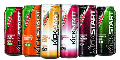 Mtn Dew Kickstart recently introduced two new flavors - Pineapple Orange Mango and Strawberry Kiwi - fusing an energizing blast of DEW with real fruit juice, coconut water and just the right amount of kick. These flavors join previously released Mtn Dew Kickstart Orange Citrus and Mtn Dew Kickstart Fruit Punch, offering consumers an alternative to traditional morning beverages, along with Mtn Dew Kickstart Black Cherry and Mtn Dew Kickstart Limeade, geared to get DEW Nation ready for the night.
