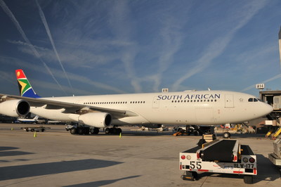South African Airways A340-600 aircraft that will soon be operating on the New York - Johannesburg route