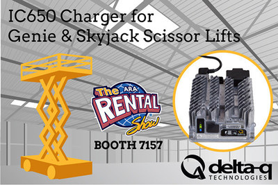 Delta-Q Technologies will be introducing its IC650 Industrial Battery Charger to the rental market at The Rental Show 2015. The charger is a drop-in replacement on Skyjack and Genie scissor lifts, and brings a higher level of on-board durability and charging effectiveness for multiple battery types and brands.