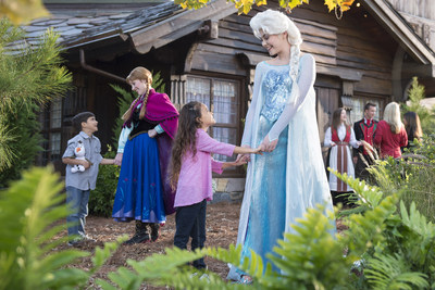 Anna and Elsa visit Norway with Disney Cruise Line--In a Port Adventure like only Disney can do, Anna and Elsa join a traditional Norwegian summer celebration for their first appearance in the land that inspired their story. As part of the Disney Cruise Line Northern European summer season, the Disney Magic sails to ?lesund, Norway. (Concept photo: David Roark, photographer)