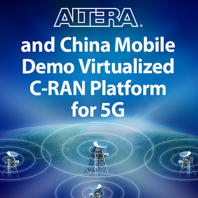 Altera and China Mobile demonstrated jointly a Centralized/Coordinated/Cloud Radio Access Network (C-RAN) platform targeting the next generation of virtualized 5G wireless networks.