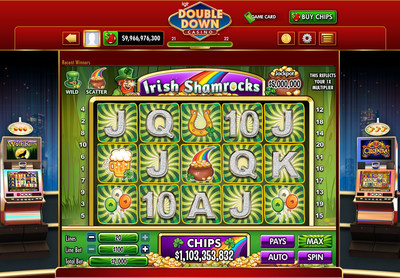 IGT's DoubleDown Casino gets lucky with Irish Shamrocks, a St. Patrick's Day-themed game available on desktop and mobile devices.