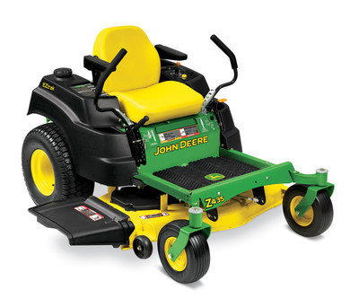Homeowners can mow like the pros with John Deere's EZtrak(TM) zero-turn radius mowers. The Z435 is one of two new models that provide more options to cut grass, and cut mowing time down to size. Visit JohnDeere.com/Residential to learn more.