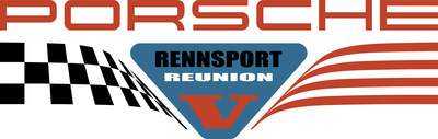 The official logo for Porsche Rennsport Reunion V