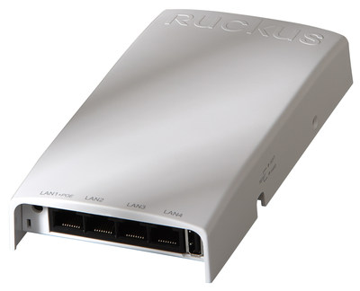 The new Ruckus ZoneFlex H500 2x2:2 dual-band (2.4 and 5 GHz) 802.11ac indoor wall switch access point (AP).