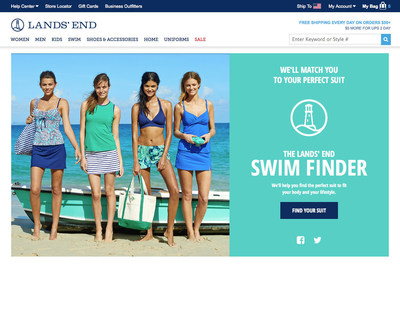 Lands' End Launches Online Tool to Provide Professional Swimsuit Fittings