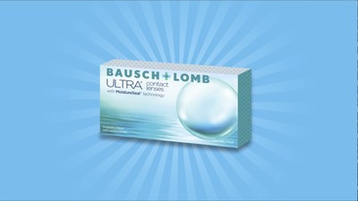 Bausch + Lomb ULTRA Contact Lenses with MoistureSeal technology product box
