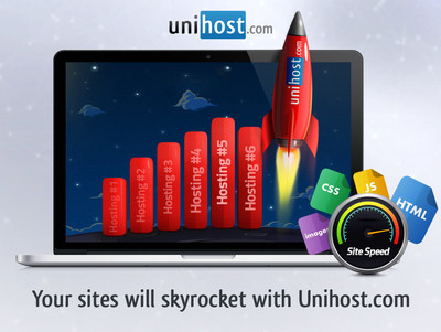 Your sites will skyrocket with Unihost.com