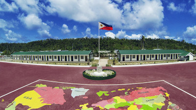 The newly rebuilt Ngolos Honeywell Elementary School in Guiuan, Eastern Samar in the Philippines was open today