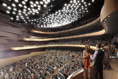 Final rendering of main performance hall