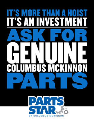 Using genuine Columbus McKinnon parts is always the best way to repair Columbus McKinnon brand hoists. When you choose Parts Star, you'll be purchasing authentic Columbus McKinnon parts designed to fit the hoist's exact specifications, maintaining warranty requirements and the integrity of the hoist's design and safety features. Whether you need a Total Repair Kit or Bulk Packaged Parts, Parts Star has the right solution for your repair needs.