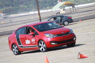 Kia Motors America and B.R.A.K.E.S. support National Distracted Driver Awareness Month with hands-on defensive driving education for teens and their parents