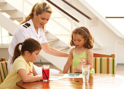 Young travelers and Kids Officer on Crystal Symphony