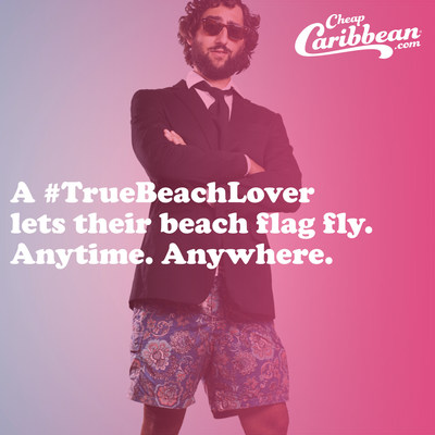 A #TrueBeachLover lets their beach flag fly. Anytime. Anywhere.