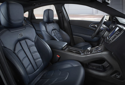 2015 Chrysler 200S Ambassador Blue leather interior