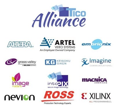 TICO Compression Supporters Announce the Launch of the TICO Alliance to Move to 4K/UHD in Live Production. The growing consortium includes Altera, Artel Video Systems, Embrionix, Image Matters, Imagine Communications, intoPIX, Keisoku Giken, Grass Valley, Macnica, Nevion, Ross Video and Xilinx. TICO is a light disruptive compression developed by intoPIX, allowing 4K/UHD to be transported over existing SDI infrastructure and modern IP networks with few lines of latency and no loss of quality.
