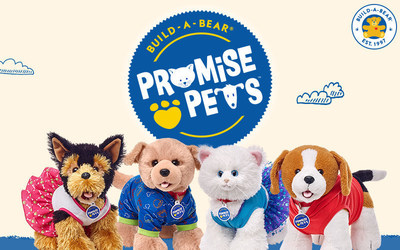 Build-A-Bear has launched its newest product line - Promise Pets - the company's most realistic pet plush collection to date. The Promise Pets line features a complementary mobile app families can download on the iTunes App Store or the Google Play Store. The Promise Pets app brings the experience of pet care to life, teaching children about animal care through an interactive play experience.