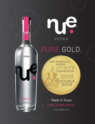Nue Grapefruit Vodka winner of The San Francisco World Spirits Competition Double Gold Medal.