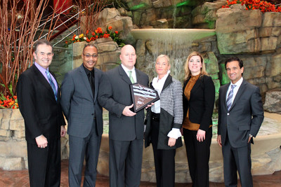 From left to right: Glenn Smith, President  & CEO of AAA North Penn; Vincent Jordan, Vice President of Marketing & Player Development; Matthew Magda, Vice President of Resort Operations; Lisa DeNaples, Owner & Managing Trustee; Nina Waskevich, Director of Marketing & Public Relations; John Culetsu, Executive Vice President & General Manager
