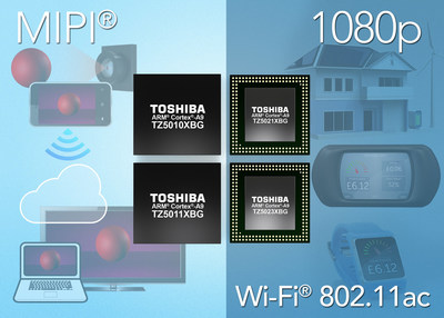 Toshiba has added four new products to its TZ5000 series of ApP Lite(TM) processors targeting the Internet of Things (IoT). The new processors are based on the ARM(R) Cortex(R)-A9 dual-core CPU, and deliver power management, memory and security features necessary for IoT applications.