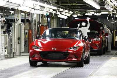 U.S.-bound 2016 Mazda MX-5 Miata production kicks off today