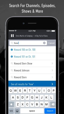 SiriusXM: Search for Channels, Episodes, Shows, and More