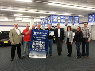 TEXOMA HYUNDAI LEADS IN SERVICE CUSTOMER SATISFACTION FOR THE SECOND YEAR IN A ROW