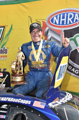Ron Capps drives 2015 Mopar Dodge Charger R/T to win at NHRA SpringNationals