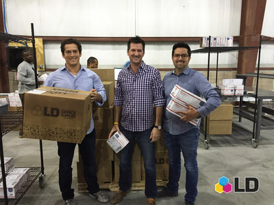 The three team members present at every LD Products location opening over the last 15 years (from left to right): Frank Farina, Vice President Business Development; Patrick Devane, Senior Vice President, Customer Care; Aaron Leon, Founder and CEO.