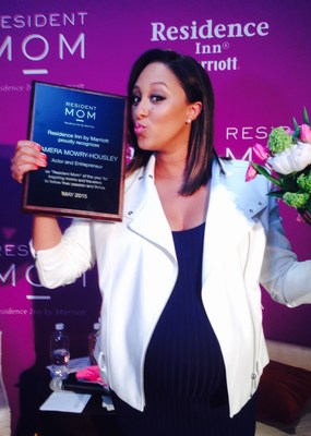 Tamera Mowry-Housley and Residence Inn by Marriott Reveal Stylish, Time-Saving DIY Tricks For Summer Travel; Mowry-Housley named 2015 Resident Mom of the Year