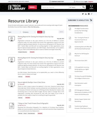 UBM Tech Resource Library