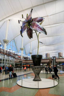 Price Davis's Denver Lily Sculpture at Denver International Airport (photo credit: Denver International Airport)