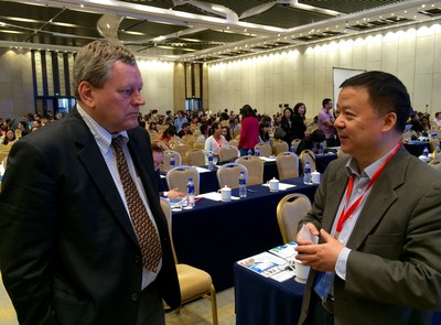 The 2015 Nobel Prize Laureate Summit on Cancer Research (NPLS) in Tianjin, China, hosted five Nobel Laureates and the world's top researchers this week, for an unprecedented sharing of the latest cancer research technology and projections; among them, featured, published presenters (pictured left-to-right) Dr. Webster Cavenee, Director, Ludwig Institute for Cancer Research in San Diego; and Dr. Chris Yu, CEO of Anpac Bio-Medical Science Company in Shanghai China and Sacramento, CA. ...