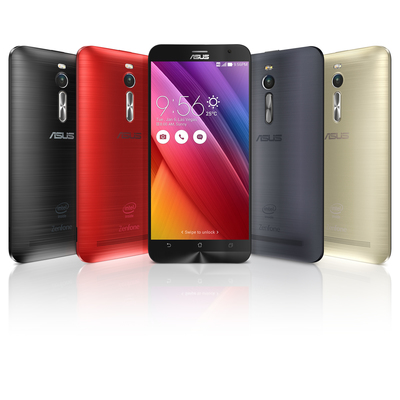 ASUS ZenFone 2 is available in black, red, gray and silver.
