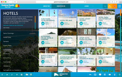 GoDominicanRepublic.com's brand-new interactive hotel directory, one of the main site updates, was created to give guests researching their travels the best opportunity to find accommodations perfectly suited to their needs among the country's nearly 70,000 available hotel rooms. Optimized for mobile, hotels are profiled by location, nearest airport, resort size, family-friendliness, all-inclusive amenities, meal plan offerings, deluxe designations, wedding facilities, golf facilities, pet-friendliness and much more.