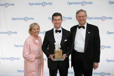 Co-Founder and President of Operation Smile Kathy Magee, CEO of Johnson & Johnson Alex Gorsky and Co-Founder and CEO of Operation Smile Dr. Bill Magee appear at the 13th Annual Operation Smile Event Hosted By Kate Walsh With Special Guest Eli Manning Honoring Johnson & Johnson And Barbara Majeski & Family on May 14, 2015 in New York City. (Photo by Amy Fletcher)