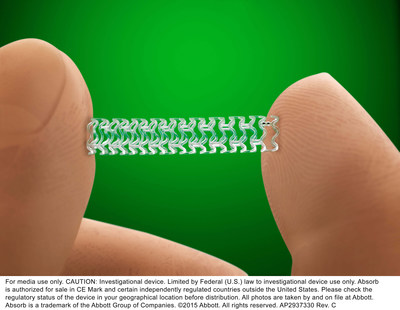 Abbott Announces CE Mark for New Advancement of Absorb Stent System for People with Heart Disease