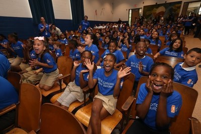 BBVA Compass, NBA Cares and WNBA Cares teamed up to bring the bank's Future Builders financial literacy program to Dallas' Bayles Elementary School.
