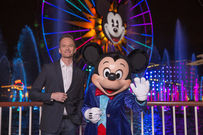 DAZZLING DUO (May 20, 2015) - Neil Patrick Harris and Mickey Mouse at the premiere of 'World of Color - Celebrate! The Wonderful World of Walt Disney' at Disney California Adventure park in Anaheim, Calif. Harris and Mickey host the all-new nighttime spectacular brought to life by 1,200 fountains, animation and live-action film, special effects, and a stirring musical score. Celebrating 60 years of magic, 'World of Color - Celebrate!' is one of three new nighttime spectaculars which will immerse guests in the worlds of Disney stories like never before during the Diamond Celebration at the Disneyland Resort. (Paul Hiffmeyer/Disneyland)