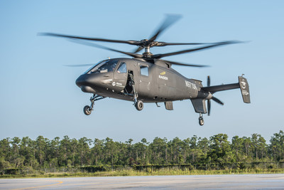 Sikorsky Aircraft's S-97 RAIDER(TM) helicopter achieved successful first flight at the Sikorsky Development Flight Center in West Palm Beach, Florida, May 22, 2015.