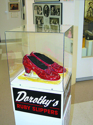Are the Stolen Ruby Slippers shimmering in nearby Mine-Pit? Witness live search at 40th "Wizard of Oz" Festival June 10-13.